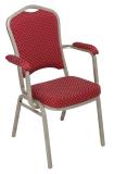 Champagnestoel, rood incl armleuning