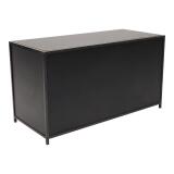 Klapbuffet Black Steel (160x70cm) zwart