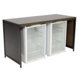 Klapbuffet Black Steel (160x70cm) zwart - Image 2