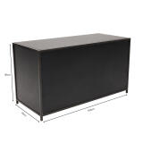 Klapbuffet Black Steel (160x70cm) zwart - Image 3