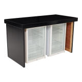 Klapbuffet zwart/hout (160x80cm) - Image 2