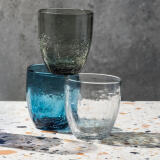 Waterglas Crackle 25cl (white, blue, gray) (per 24 stuks) - Image 2