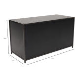 Klapbuffet Black Steel (160x70cm) zwart - Image 3