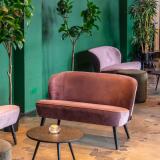 Sara bankje fluweel oud roze - Image 2