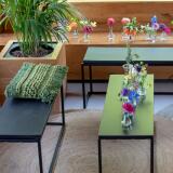 Loungebank Black Steel 120x38cm - Image 3