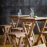 Statafel Forest (inklapbaar) 75x75x110cm - Image 2