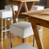 Barkruk White vierkant - Image 2