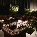 Chesterfield bank, 1 zits fauteuil (125x100cm) - Image 2