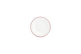 Plat bord 15cm burgundy rim
