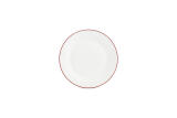 Plat bord 20cm burgundy rim