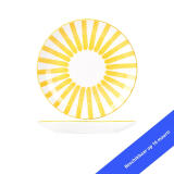 Plat bord 27 cm Cabana geel