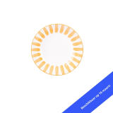 Diep bord 20 cm Cabana Oranje