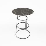 Statafel Black Elegance 80cm Ø