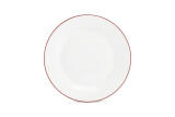 Plat bord 27cm burgundy rim
