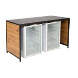 Hout klapbuffet Black Steel (160x70cm) - Image 3
