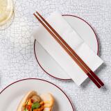 Plat bord 15cm burgundy rim - Image 2