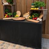 Klapbuffet Black Steel (160x70cm) zwart - Image 4
