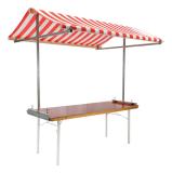 Kraampje 80x200cm rood/wit